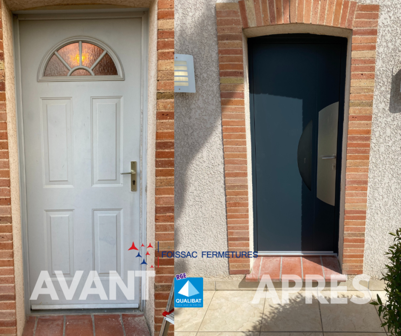 Menuisier professionnel à Escalquens pour remplacement de porte d'entrée sur mesure (31)